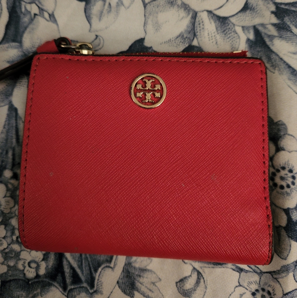 Tory Burch Robinson mini bifold wallet with zipper coin
